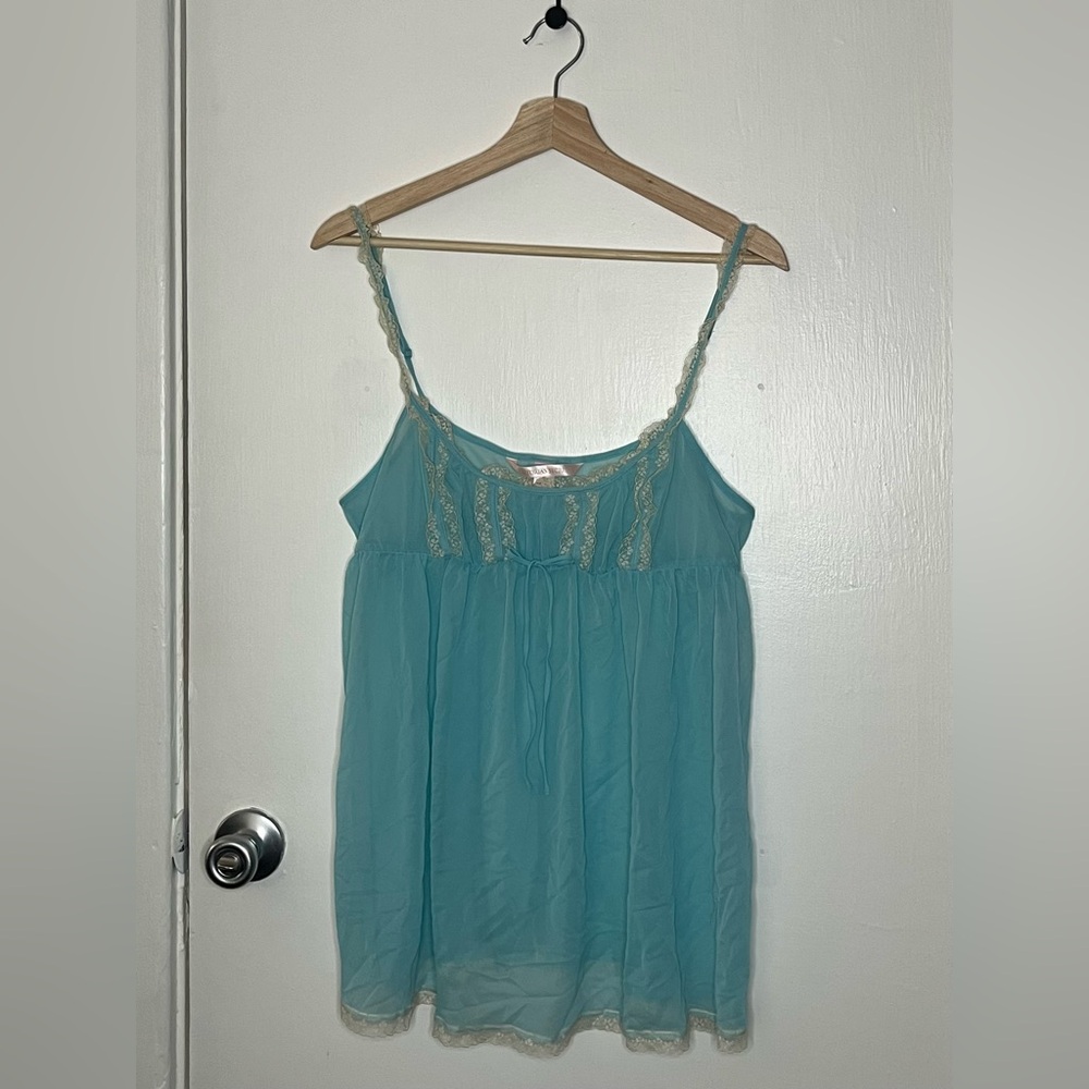 Victoria's Secret Teal Lace Trim Nightie
